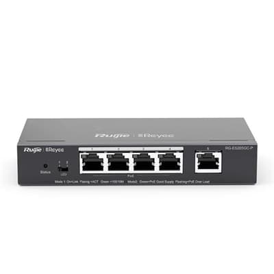 Reyee Switch 5xGb RJ45 (4 PoE/POE+) 54W Steel