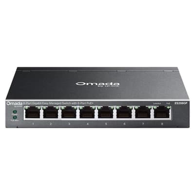 TP-Link ES208GP Switch 8xGbE PoE+ Acero Desktop