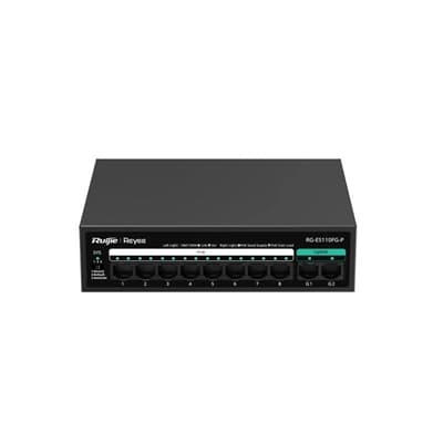 Reyee 8-Port 100Mbps + 2 Uplink Port 1000Mbps, 8 o