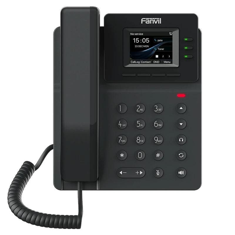 Fanvil V60G 4 lneas SIP 2.4"pantalla color PoE 2x