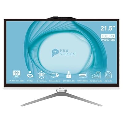 MSI Pro AP222T-007EU G7400 4GB 128 W11P 22" tac.b