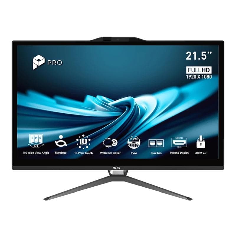 MSI Pro AP222T-497EU G7400 4 GB 128 DOS 22" tac.N