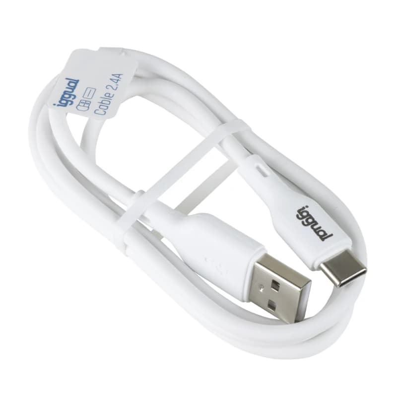 iggual cable USB-A/USB-C 100 cm blanco - 2