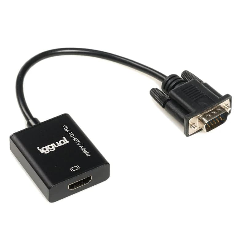 iggual Adaptador VGA a HDMI + audio + microUSB - 3