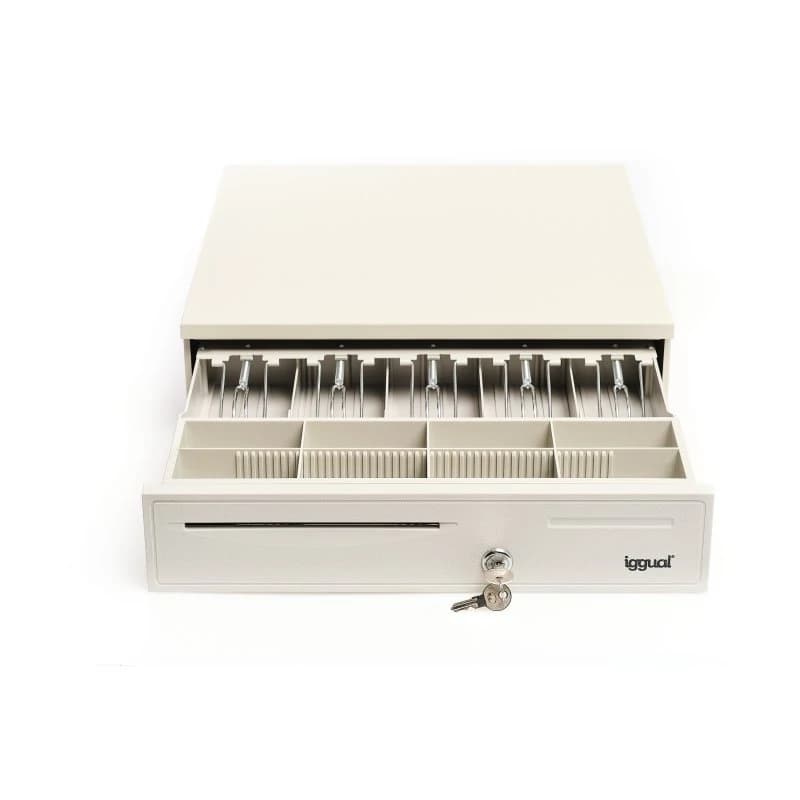 iggual Cajón Portamonedas IRON-50W 42cm 5+8 blanco - 3