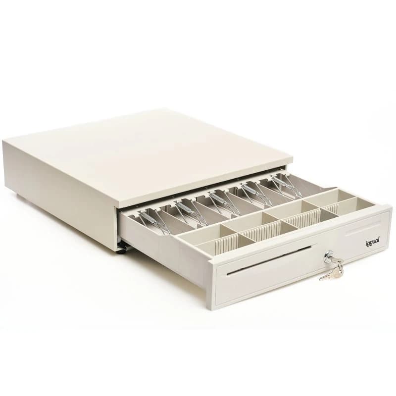 iggual Cajón Portamonedas IRON-50W 42cm 5+8 blanco - 4