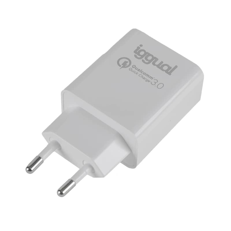 iggual Cargador doble USB QC3.0 + tipo C PD 20W - 2