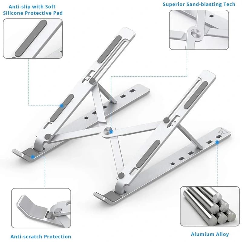 Ewent EW1266 soporte portátil viaje aluminio 17" - 2