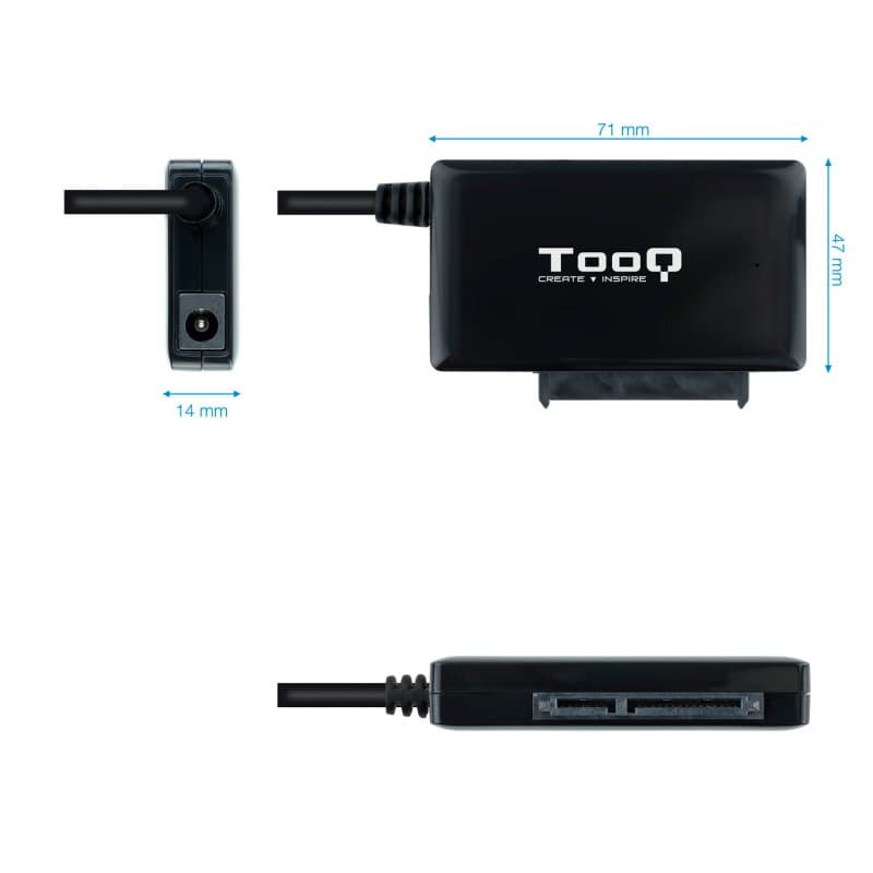 Tooq Adaptador USB 3.0 para discos 2,5"/3,5" - 2