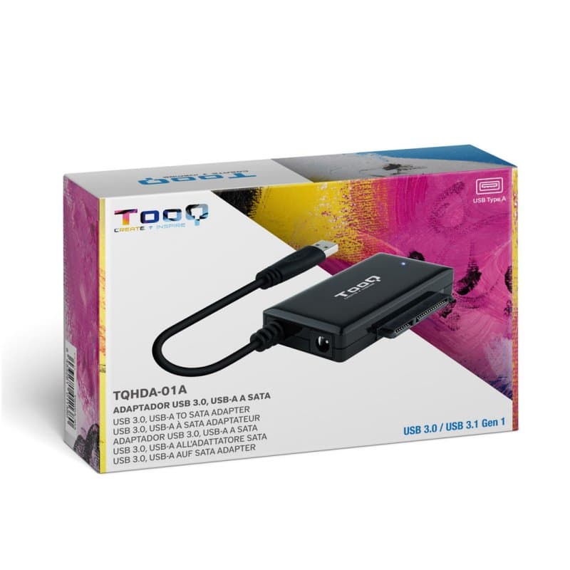 Tooq Adaptador USB 3.0 para discos 2,5"/3,5" - 4