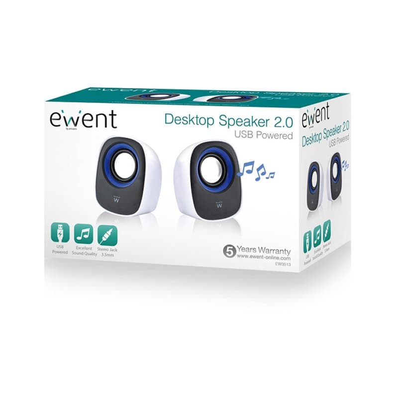 EWENT Altavoces escritorio 2.0 usb - 3