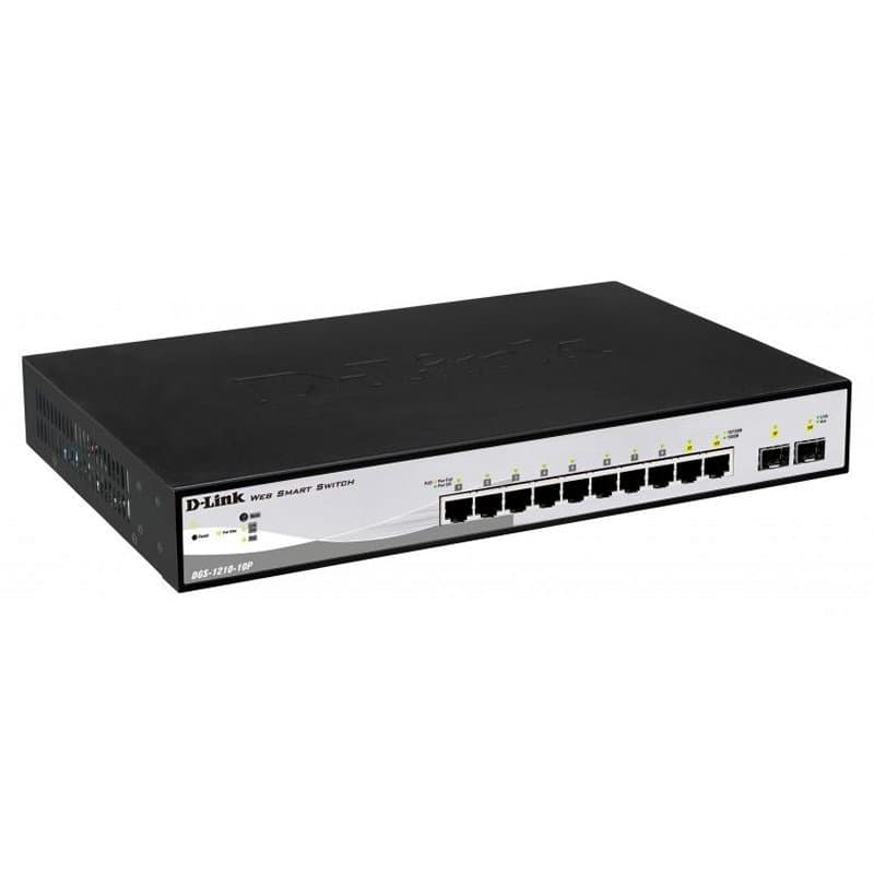 D-Link DGS-1210-10P/E Switch 8xGB PoE 2xSFP - 2