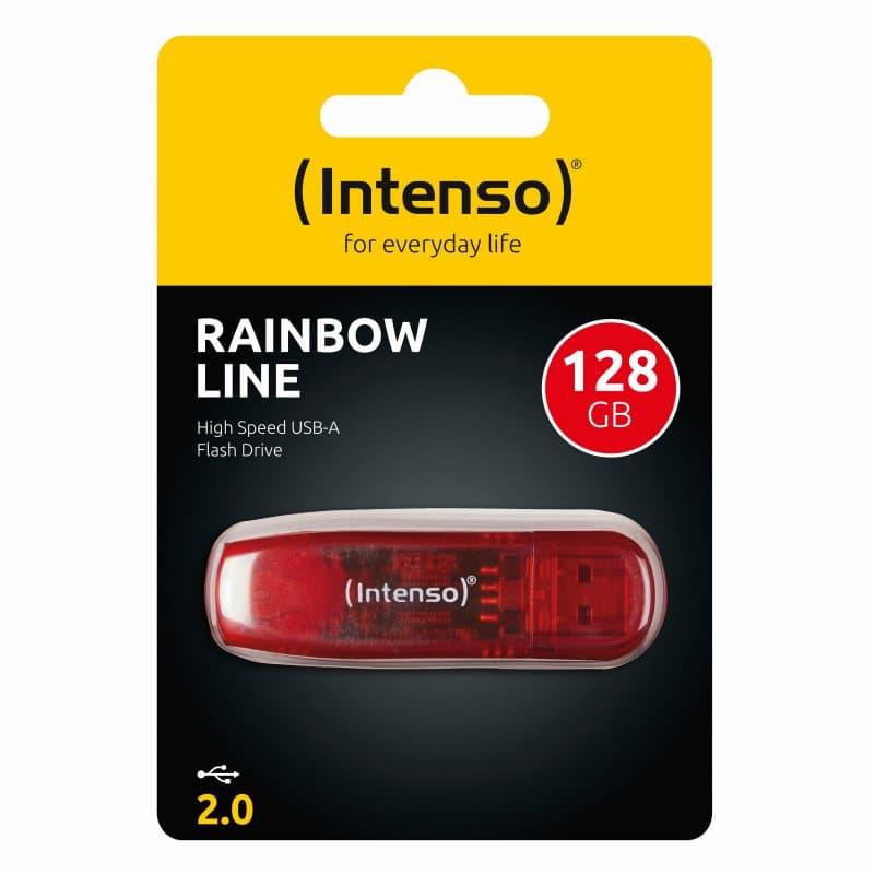 Intenso 3502491 Lápiz USB 2.0 Rainbow 128GB Rojo - 3