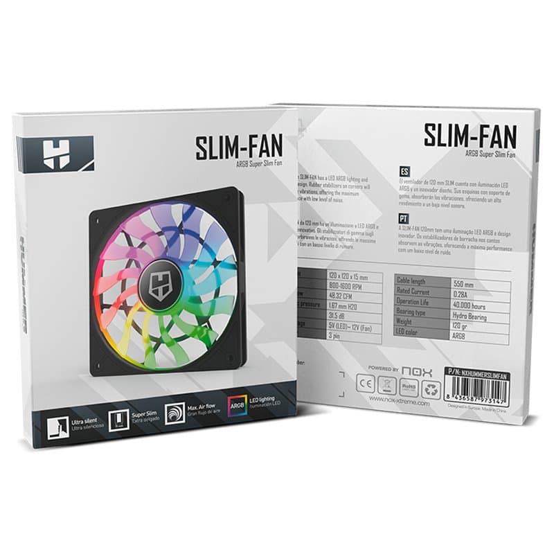 NOX HUMMER SLIM-Fan ARGB 120mm - 3