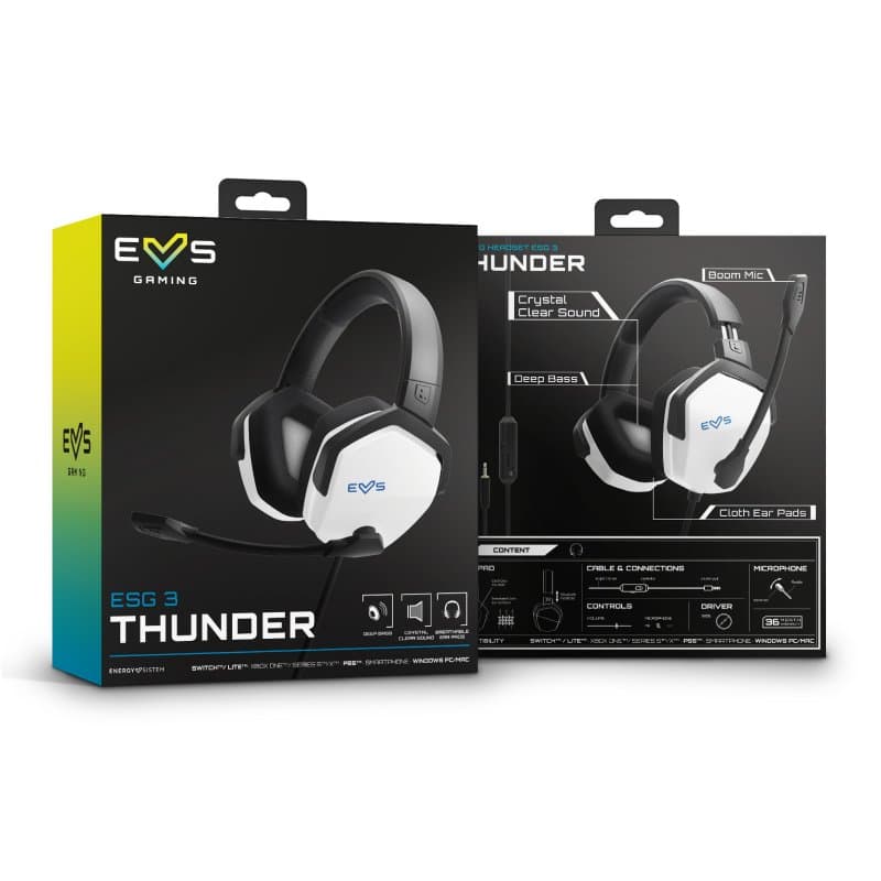 ENERGY SISTEM Auricular Gaming Headset ESG 3 White - 4
