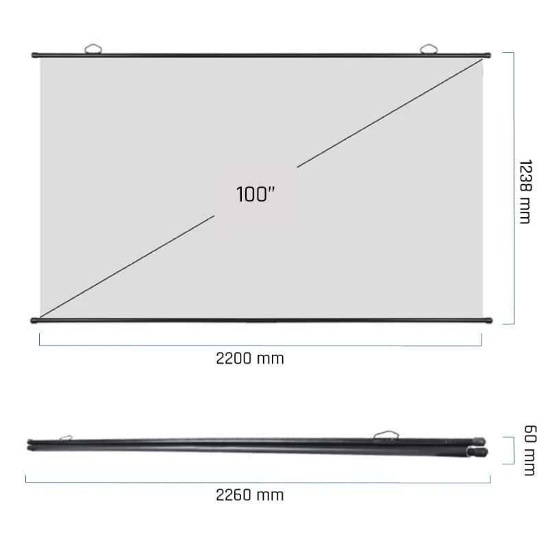 iggual Pantalla enrollable manual 100"16:9 PEM100p - 2