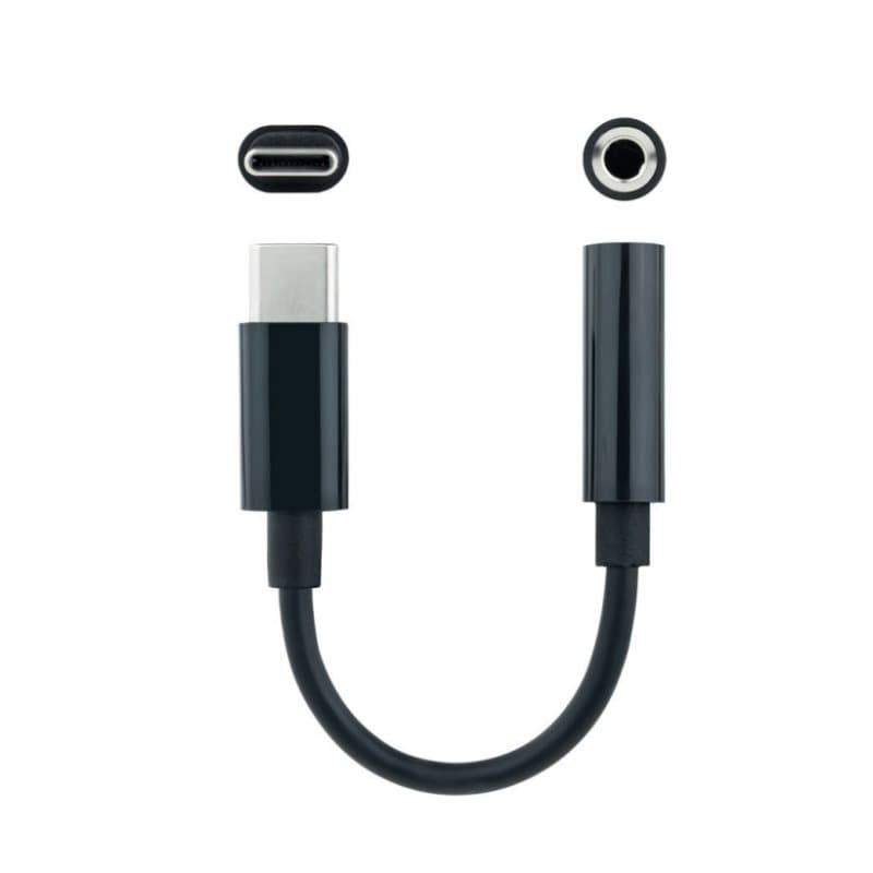 Nanocable Adaptador Audio USB-C/M a Jack/H, Negro - 2