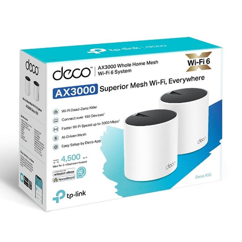 TP-Link Deco X55(2-pack) WiFi6 AX3000 Dual Mesh - 3