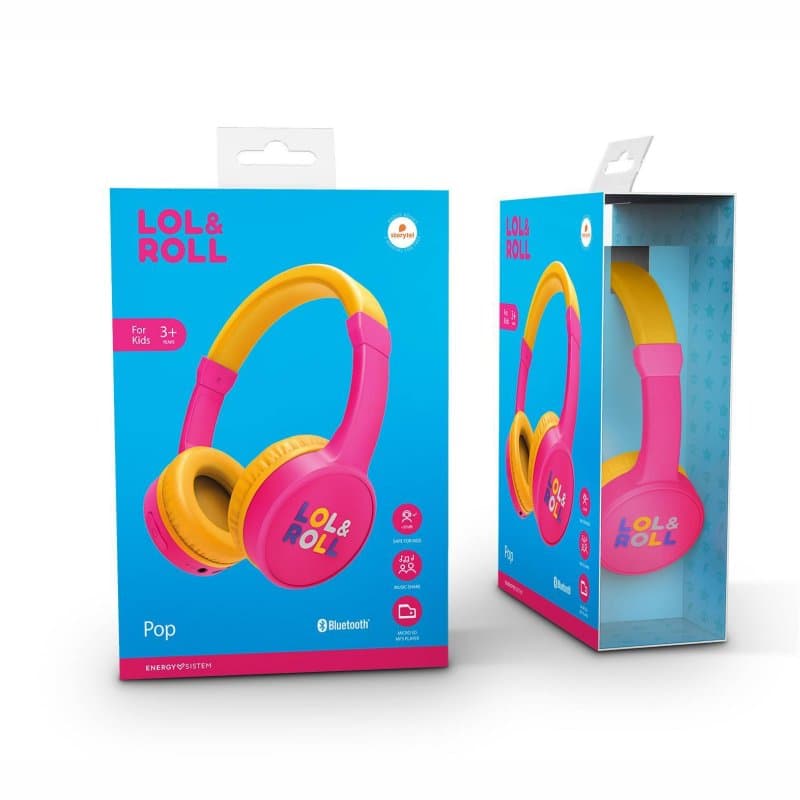 Energy Lol&Roll Auriculares Pop Kids Bt Pink - 4