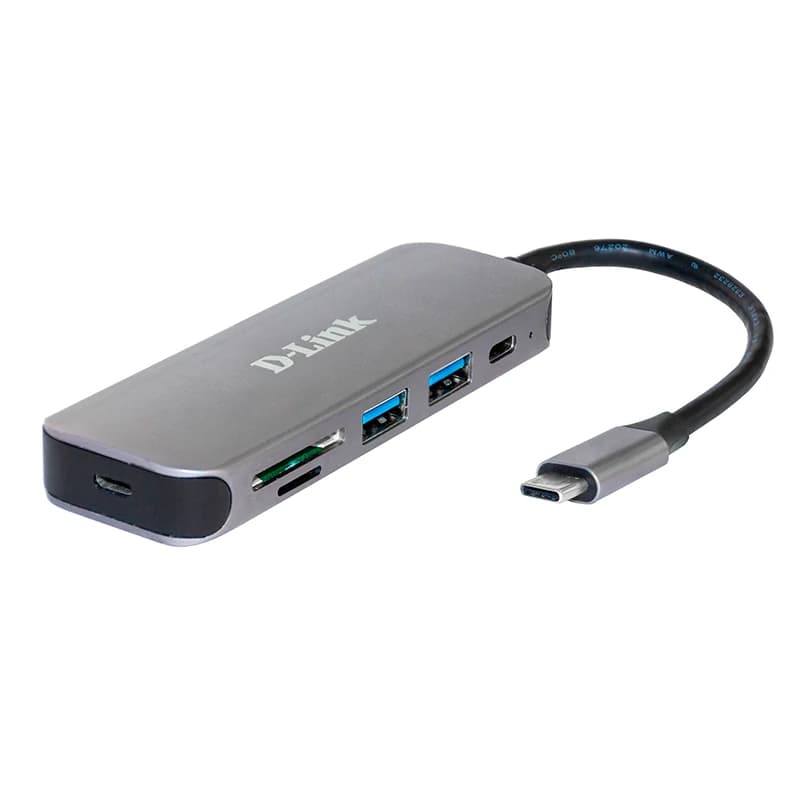 D-Link DUB-2325 5-in-1 USB-C Hub Card Reader - 2