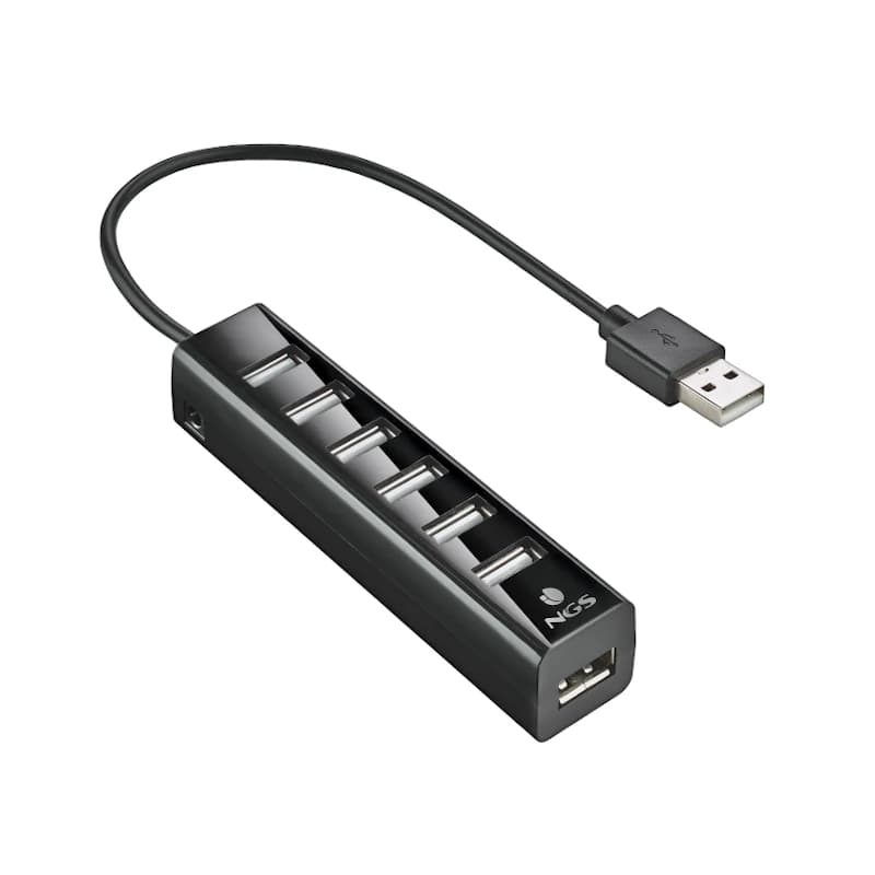 NGS Hub 7 puertos 2.0 con adap.corriente - 3