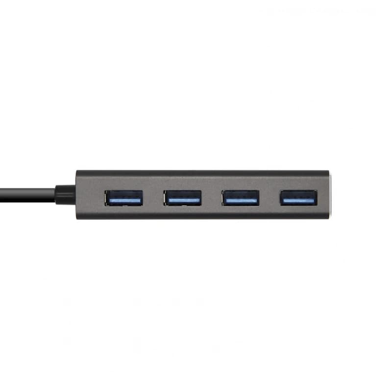 Aisens Hub USB 3.1 USB-C/M-4xTipo A/H gris, 15cm - 2