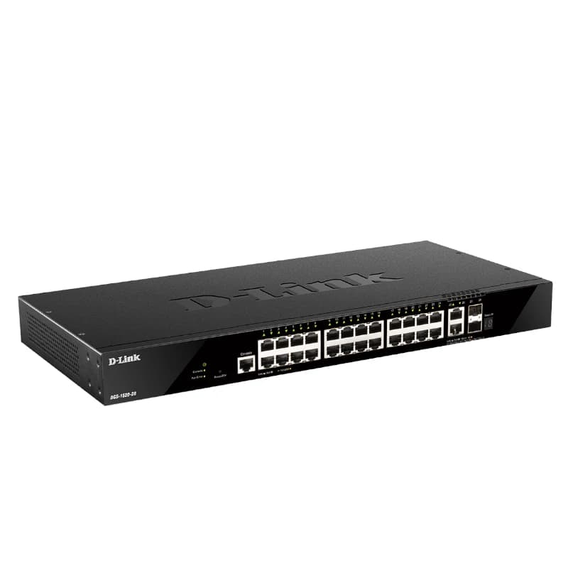 D-Link DGS-1520-28/E Switch 24xGbE 2x10GbE 2xSFP+ - 2