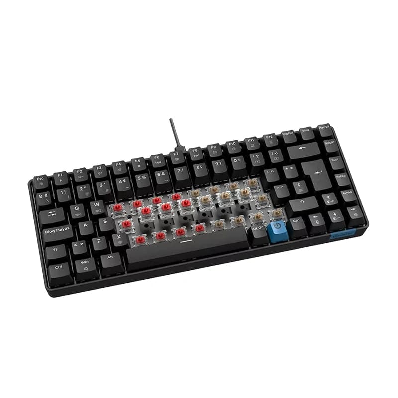 Hiditec teclado Gaming GM1K Switches red - 3