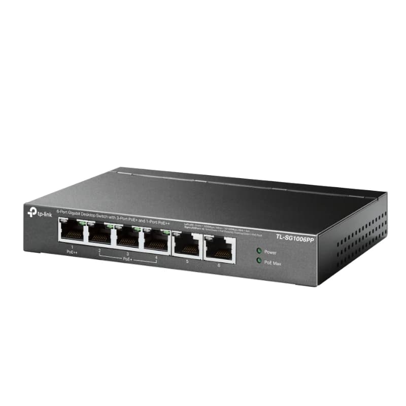 TP-Link TL-SG1006PP Switch 6xGB (3xPoE+ 1xPoE++) - 2