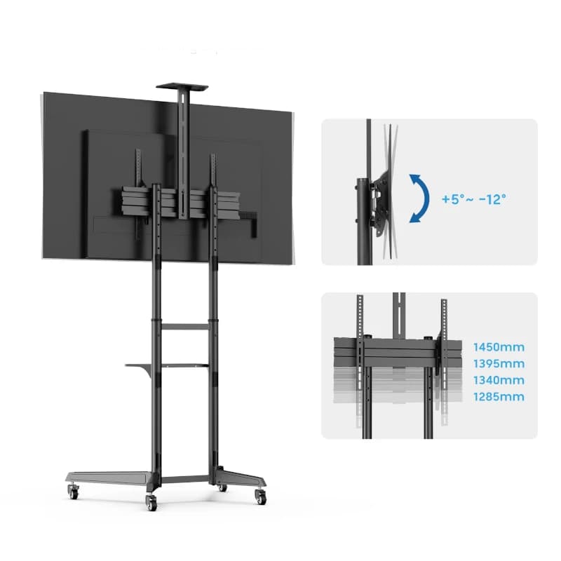 EWENT EW1539 Soporte suelo con ruedas tv 37" a 70" - 2