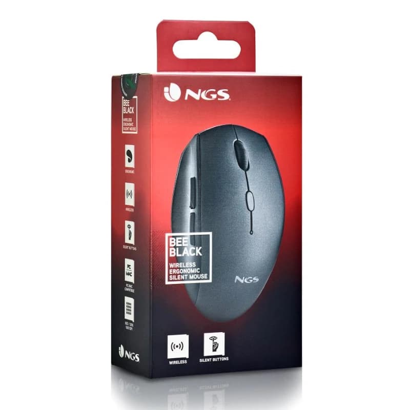 NGS RATON INALAMBRICO CON TECLAS SILENCIOSAS NEGRO - 4