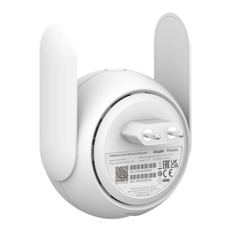 Reyee WiFi Mesh Extender Dual 1200Mbps Wall - 4