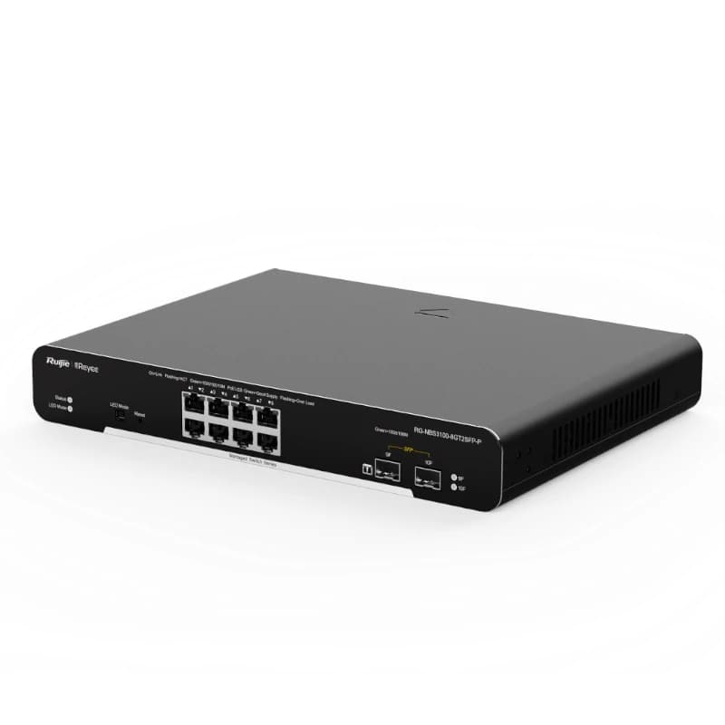 Reyee Switch L2 8xGb PoE+ 2xSFP Slots Rack - 3