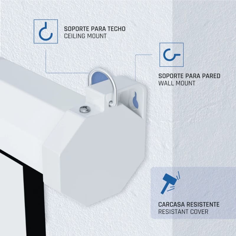 iggual Pantalla eléctrica 1:1 100" 180x180 cm - 4