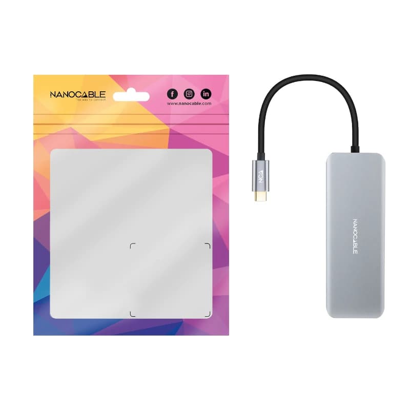 Nanocable Hub USB-C 2xUSB-A+2xUSB-C+HDMI+USB-C PD - 3