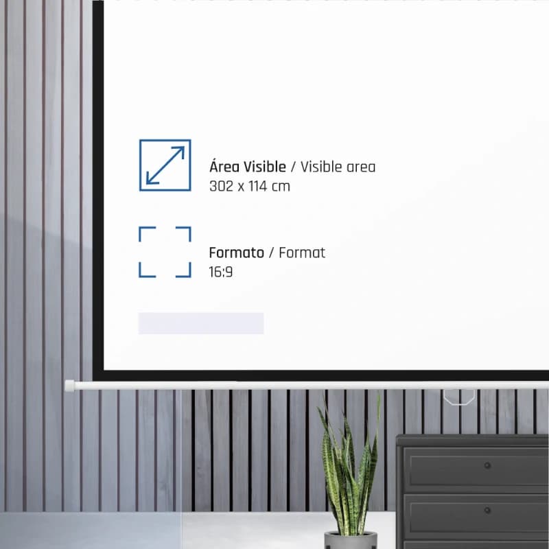 iggual Pantalla manual 16:9 106" 234x131 cm - 3