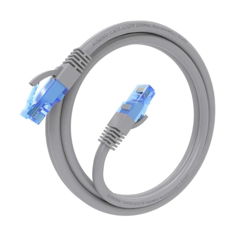 Aisens Cable RJ45 Cat.6 UTP AWG26 CCA Gris 1.5M - 2