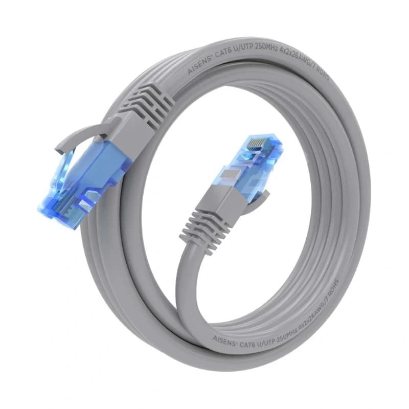 Aisens Cable RJ45 Cat.6 UTP AWG26 CCA Gris 2.0M - 2