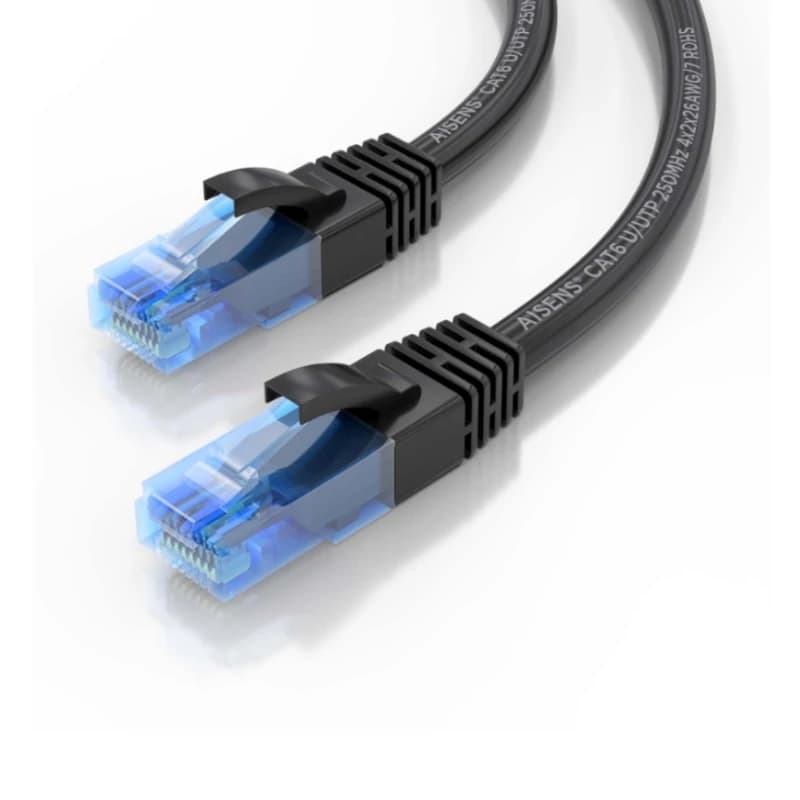 Aisens Cable RJ45 Cat.6 UTP AWG26 CCA Negro 1.5M - 3