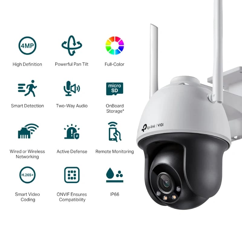 VIGI Cámara IP PT C540-W 4MP Plástico FColor Wi-Fi - 2