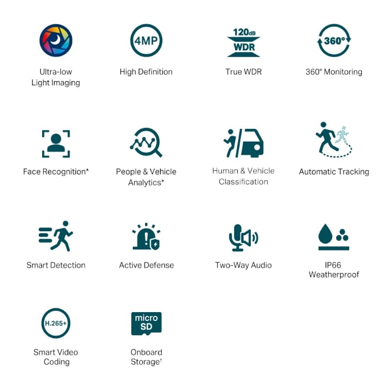 VIGI Cámara IP PT C540S 4MP Plástico Full-Color 4m - 2