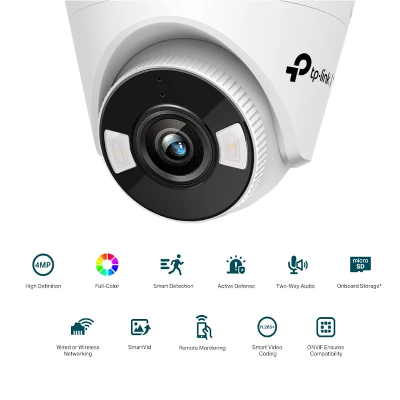 VIGI Cámara IP Turret C440-W 4MP Plástico FColor W - 2