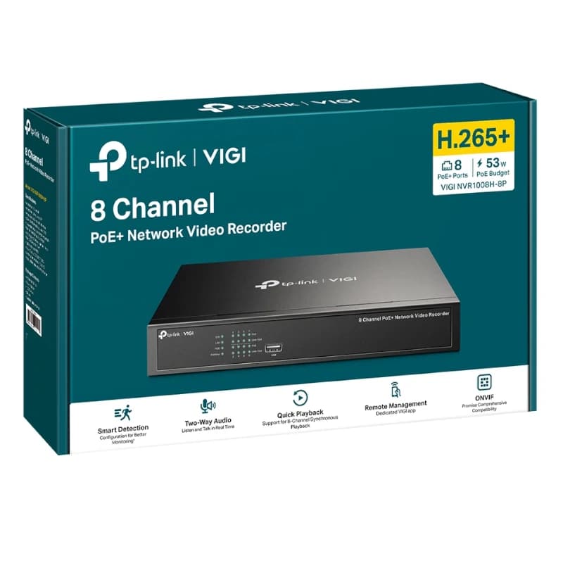 VIGI NVR1008H-8P Grabador IP Rack 01 HDD 08 C - 4