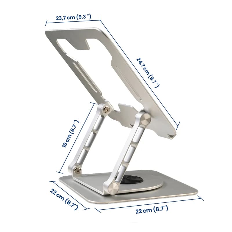 Ewent Soporte portatil aluminio 17" Giro 360º - 2