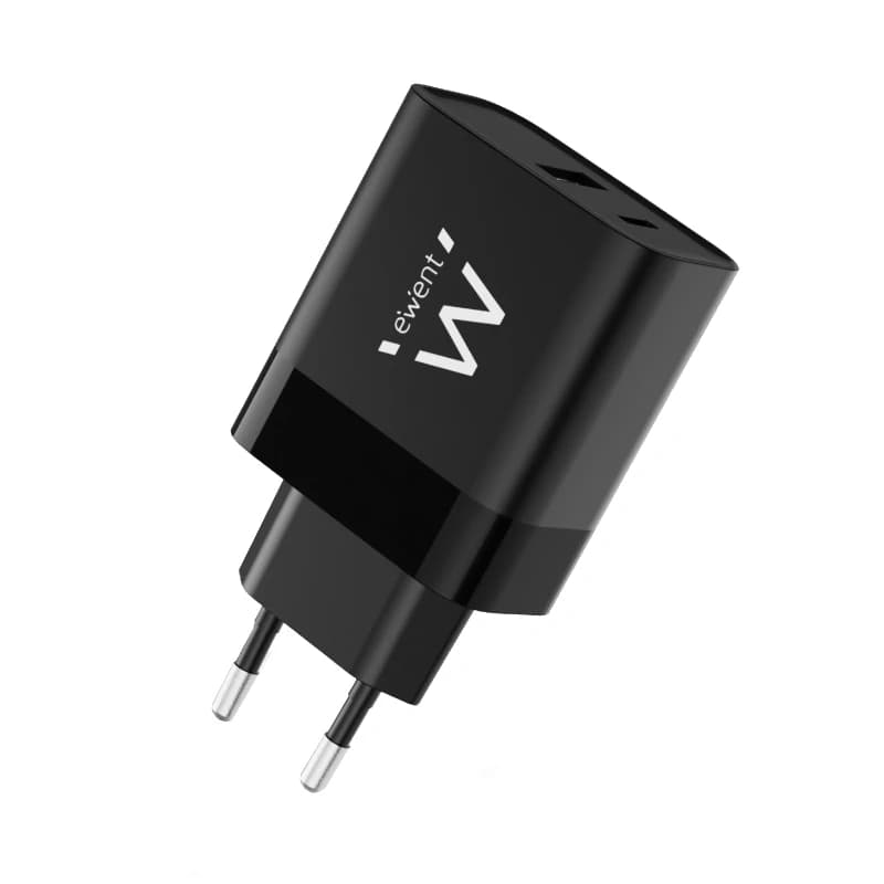 Ewent Cargador Rapido USB-A Y USB-C  GanFast 45W - 3