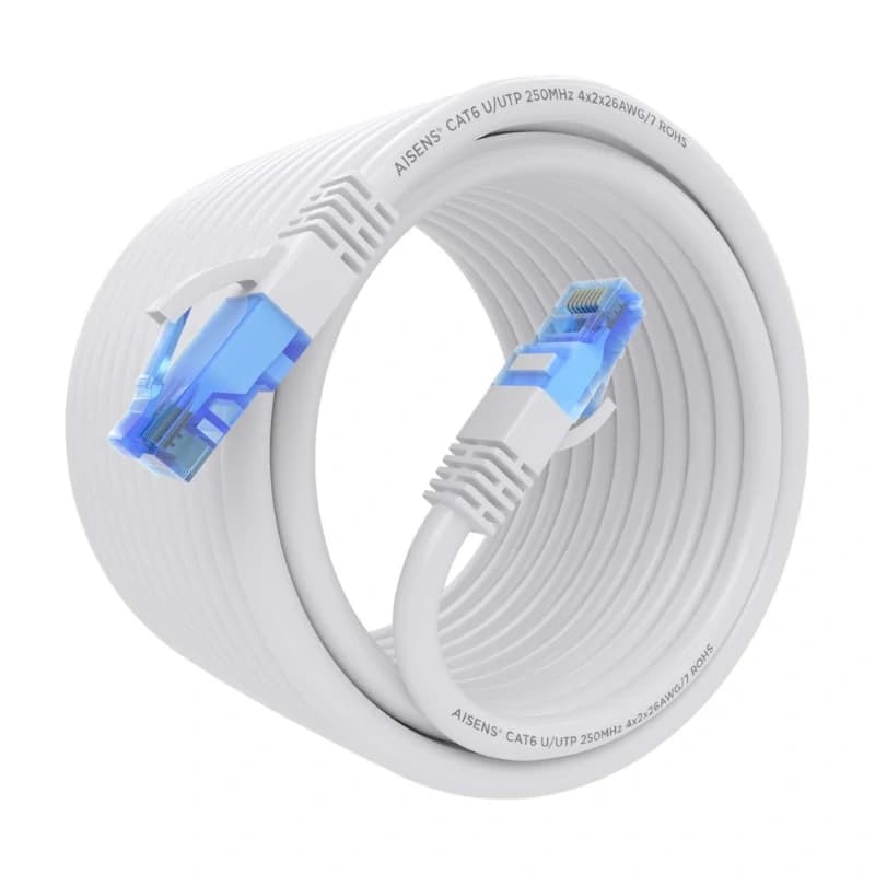 Aisens Cable RJ45 CAT.6 UTP AWG26 CCA Blanco 10m - 2