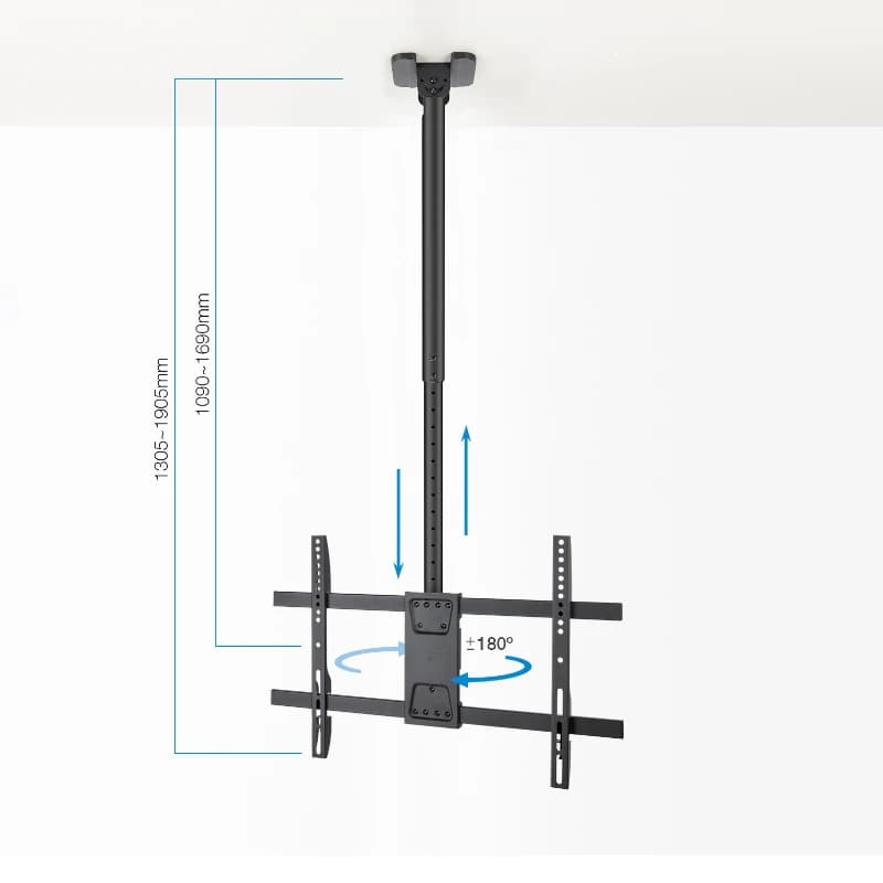 Tooq LPCE1186TSLI-XL-B Soporte techo TV 43"-86" - 4