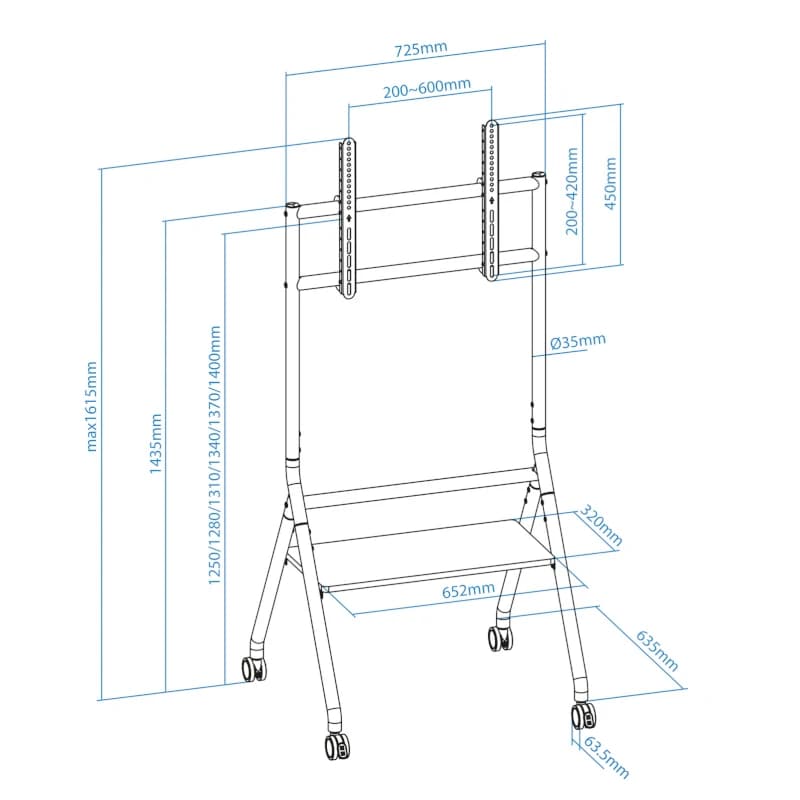 Tooq IDreams Soporte suelo pantallas 37"-86" - 4
