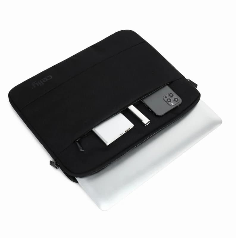 Celly Funda Portatil Sleeve hasta 13" Negro - 4