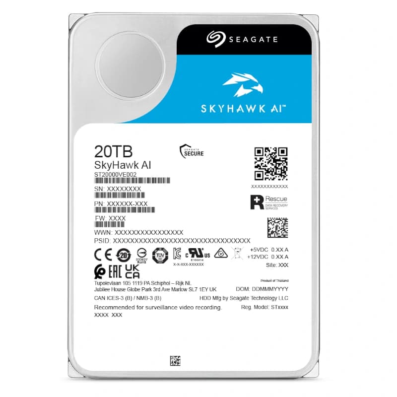 Seagate SkyHawk AI ST20000VE003 20TB 3.5" SATA3 - 4